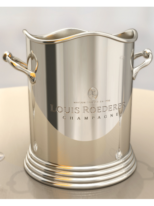 Louis Roederer Seau à glace "Nickel" 1 bouteille Louis Roederer Seau à glace "Nickel" 1 bouteille