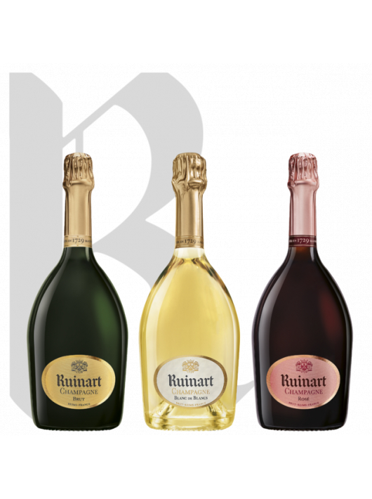 Ruinart Set 2 Blanc de blancs & 2 Brut & 2 Rosé - 6 x 75 cl Ruinart Set 2 Blanc de blancs & 2 Brut & 2 Rosé - 6 x 75 cl