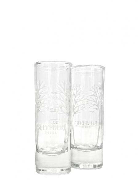 Belvedere Vodka Set 2 Mini Shot glasses & 1 Pure bottle - 40% - 70 cl Belvedere Vodka Set 2 Mini Shot glasses & 1 Pure bottle - 40% - 70 cl