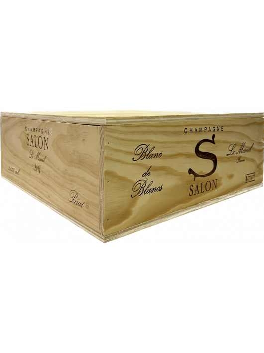 SALON Caisse Bois 3 bouteilles Le Mesnil Blanc de blancs Vintage 2012 - 3 x 75 cl SALON Caisse Bois 3 bouteilles Le Mesnil Blanc de blancs Vintage 2012 - 3 x 75 cl