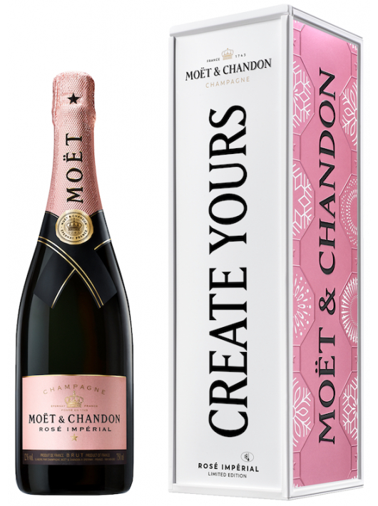Moët & Chandon Rosé Impérial Metal Giftbox "Personnalise Me" - 75 CL Moët & Chandon Rosé Impérial Metal Giftbox "Personnalise Me" - 75 CL