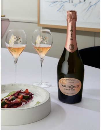 Perrier-jouët SET 6 Verres 28.5 & 6 Blason Rosé Eco Box - 6 x 75 cl