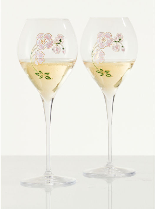 Perrier-jouët Set 2 verres 28.5 cl & 1 Giftbox Blanc de blancs - 75 cl