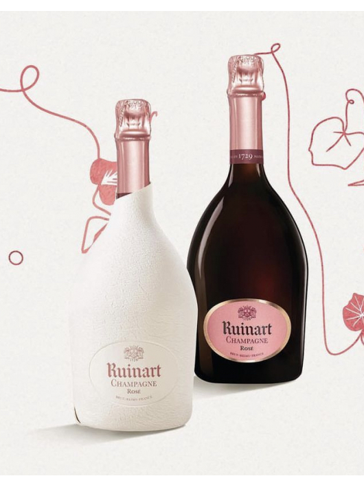 Ruinart Set 2 Verres neutres 41 cl & Rosé second skin - 75 cl Ruinart Set 2 Verres neutres 41 cl & Rosé second skin - 75 cl