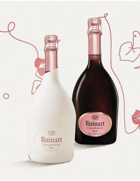 Ruinart Set 2 Verres neutres 41 cl & Rosé second skin - 75 cl Ruinart Set 2 Verres neutres 41 cl & Rosé second skin - 75 cl