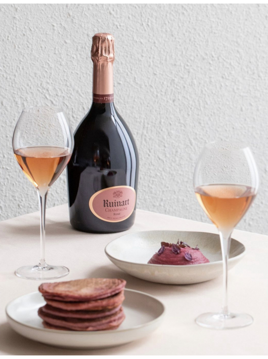 Ruinart Set 2 Verres neutres 41 cl & Rosé second skin - 75 cl Ruinart Set 2 Verres neutres 41 cl & Rosé second skin - 75 cl
