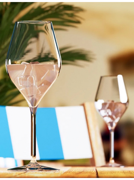 Champagne 2 PLEXI champagne glasses 38 cl