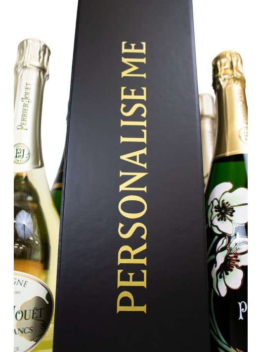 Misterchampagne.ch Coffret carton Noir personnalisé 20 lettres GOLD - 75 cl