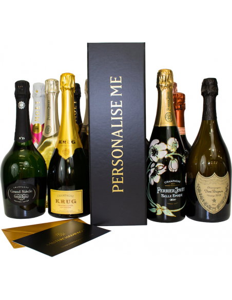 Misterchampagne.ch Giftbox Black cardboard, 20 letters GOLD Personalised - 75 cl Misterchampagne.ch Giftbox Black cardboard, 20 letters GOLD Personalised - 75 cl