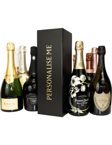 Misterchampagne.ch Giftbox Black cardboard, 20 letters GOLD Personalised - 75 cl Misterchampagne.ch Giftbox Black cardboard, 20 letters GOLD Personalised - 75 cl