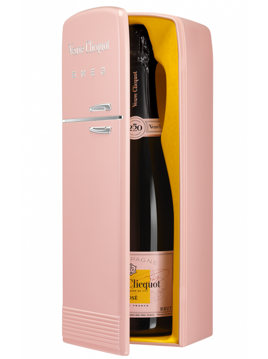 Veuve Clicquot DUO Pack Métal Giftbox SMEG Rosé & brut - 2 x 75 cl Veuve Clicquot DUO Pack Métal Giftbox SMEG Rosé & brut - 2 x 75 cl