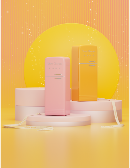Veuve Clicquot DUO Pack Métal Giftbox SMEG Rosé & brut - 2 x 75 cl