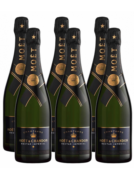 Moët & Chandon Set 6 verres 41 cl & 6 Nectar impérial - 6 x 75 cl