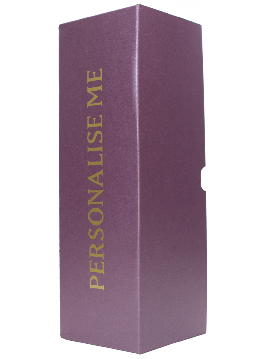 Misterchampagne.ch Giftbox RUBY cardboard, 20 letters GOLD Personalised - 75 cl
