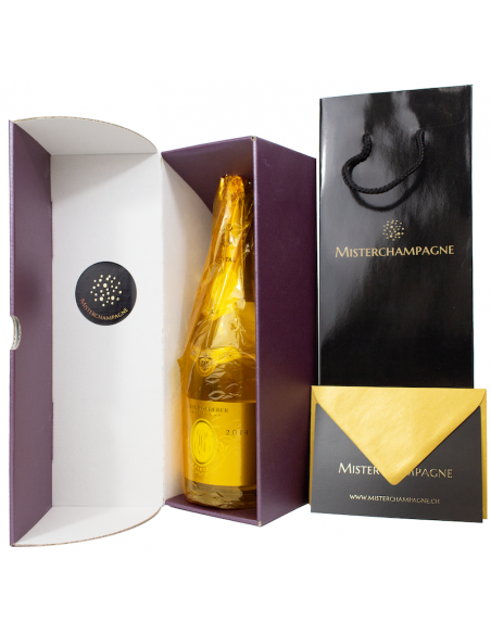 Misterchampagne.ch Giftbox RUBY Karton, 20 Buchstaben GOLD Personalisiert - 75 cl