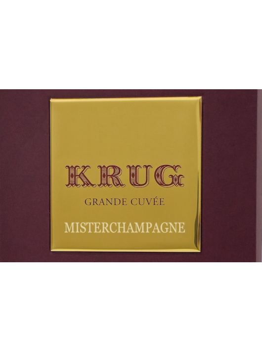 Krug Customised metal plaque for boxes - up to 15 characters