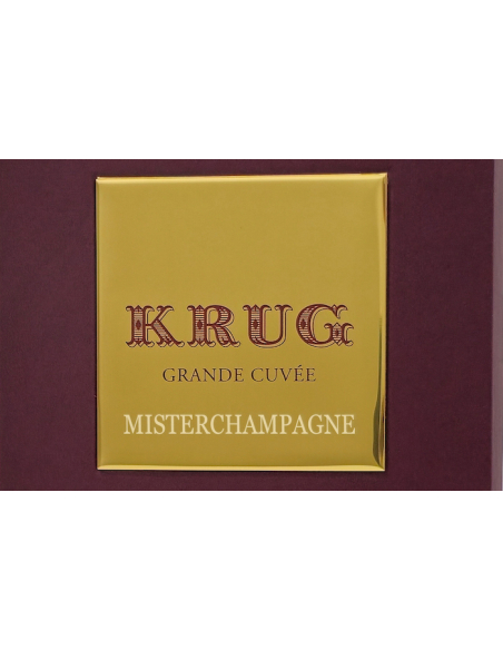 Krug Plaque en métal personnalisée pour coffret - 15 caractères maximum Krug Plaque en métal personnalisée pour coffret - 15 caractères maximum