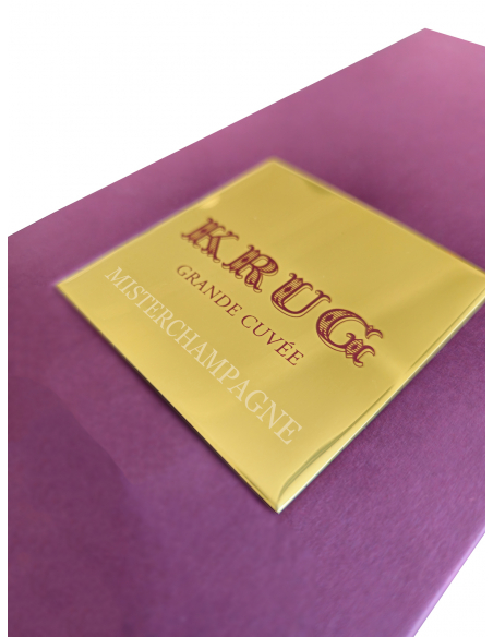 Krug Personalisiertes Metallschild für Schatulle - maximal 15 Buchstaben