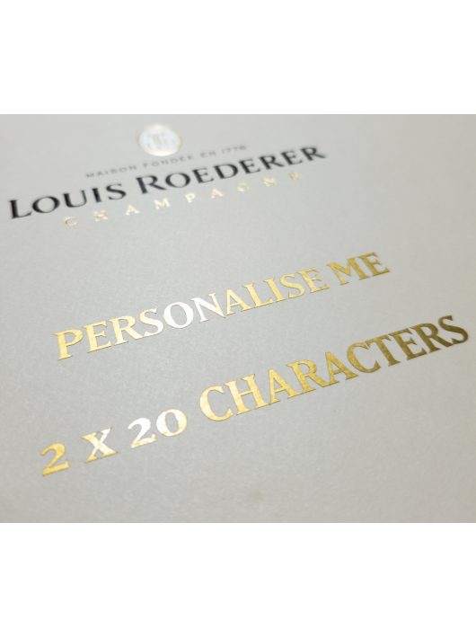 Louis Roederer Personalisierte Luxury Giftbox Collection 244 Brut & 2 glasses - 75 cl Louis Roederer Personalisierte Luxury Giftbox Collection 244 Brut & 2 glasses - 75 cl