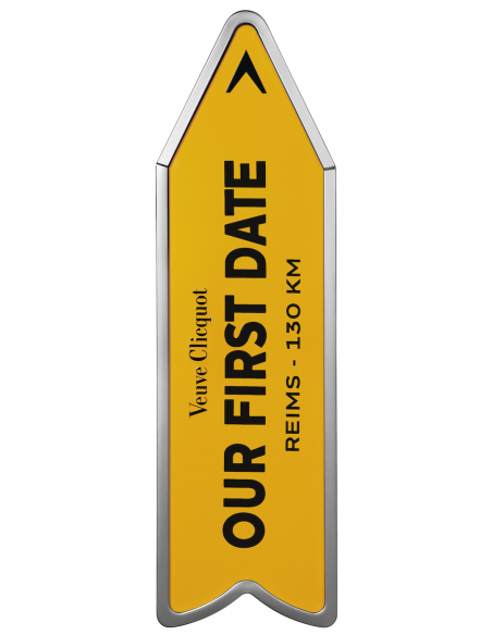 Veuve Clicquot Personalised "ARROW" Metal Giftbox Yellow Label Brut - 75 cl Veuve Clicquot Personalised "ARROW" Metal Giftbox Yellow Label Brut - 75 cl