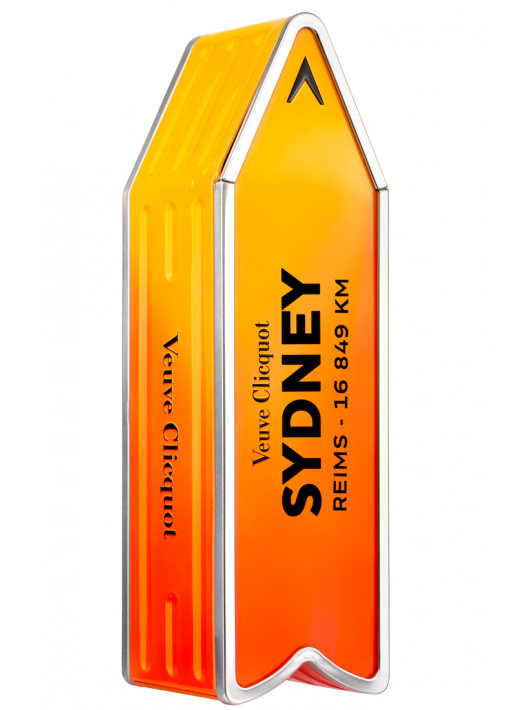 Veuve Clicquot Personalisierte Metal Geschenkbox "ARROW ORANGE" Yellow Label Brut - 75 cl Veuve Clicquot Personalisierte Metal Geschenkbox "ARROW ORANGE" Yellow Label Brut - 75 cl