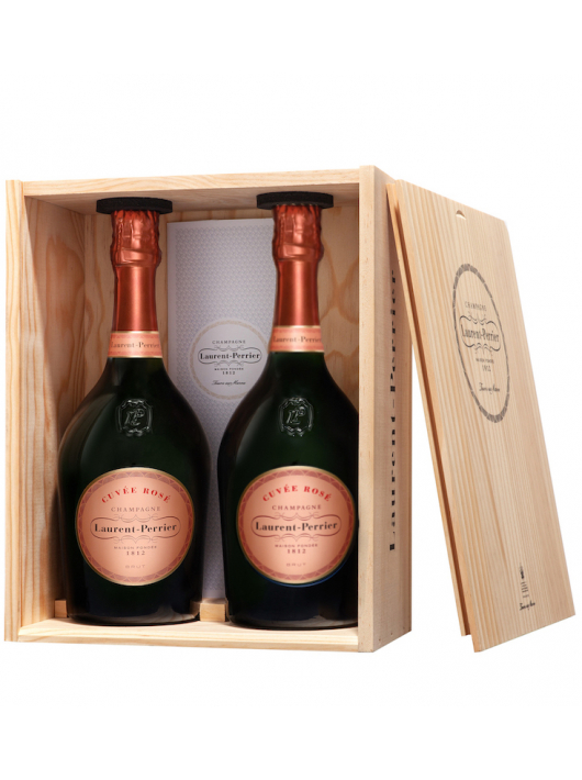 Laurent-Perrier Holzkiste Duo Cuvée rosé - 2 x 75 cl Laurent-Perrier Holzkiste Duo Cuvée rosé - 2 x 75 cl