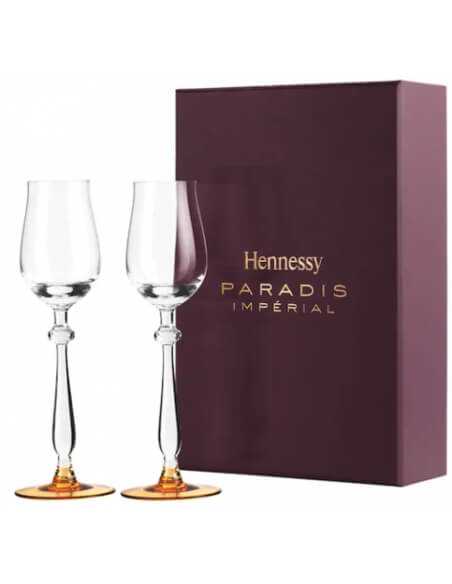 Cognac Hennessy Box mit 2 Cognac-Gläsern