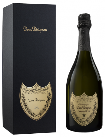 Dom Pérignon Vintage 2015 Giftbox personnalisé avec gravure sur bouclier en métal - 75 cl