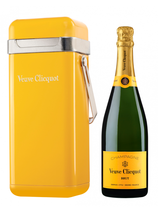 Veuve Clicquot Metal Cooler Giftbox Yellow card brut - 75 cl Veuve Clicquot Metal Cooler Giftbox Yellow card brut - 75 cl