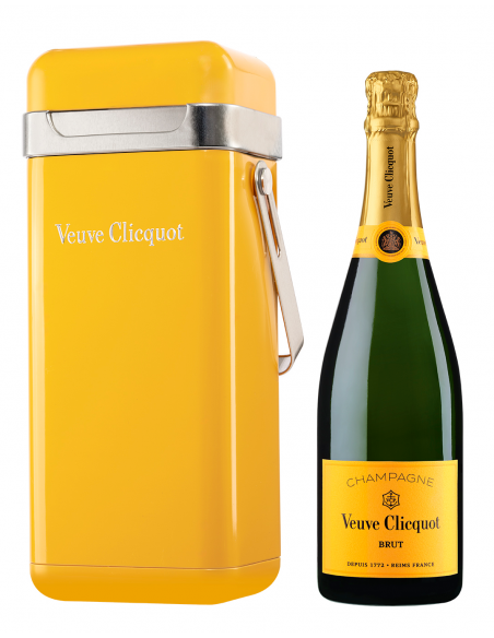 Veuve Clicquot Metal Cooler Giftbox Yellow card brut - 75 cl Veuve Clicquot Metal Cooler Giftbox Yellow card brut - 75 cl
