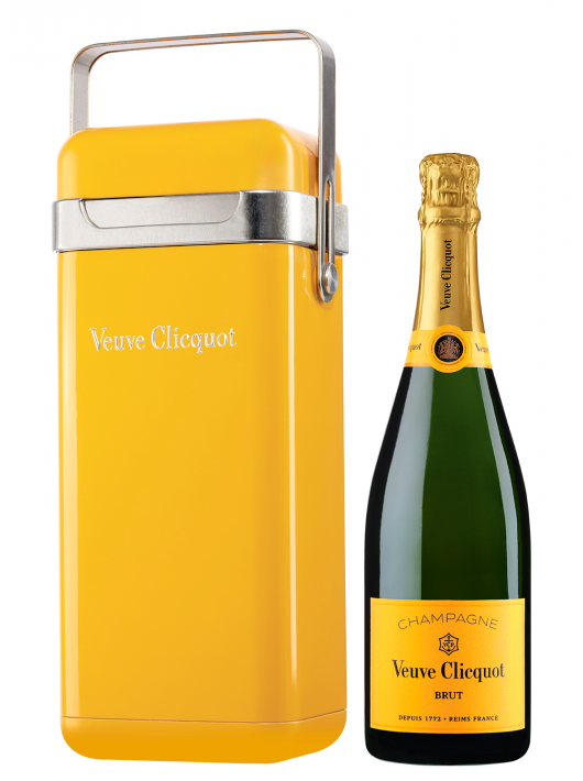 Veuve Clicquot DUO SET METAL COOLER GIFTBOX ROSÉ & BRUT - 2 X 75 CL Veuve Clicquot DUO SET METAL COOLER GIFTBOX ROSÉ & BRUT - 2 X 75 CL