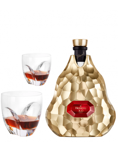 Cognac Hennessy Set 2 verres + X.O x Jean Michel Othoniel - 70 CL