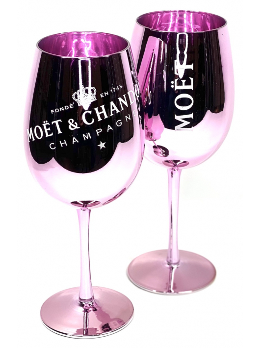 Moët & Chandon SET 2 Keramikgläser rosa + 1 ICE IMPÉRIAL ROSÉ - 75 CL Moët & Chandon SET 2 Keramikgläser rosa + 1 ICE IMPÉRIAL ROSÉ - 75 CL