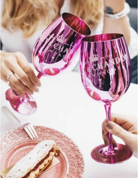 Moët & Chandon SET 2 Keramikgläser rosa + 1 ICE IMPÉRIAL ROSÉ - 75 CL