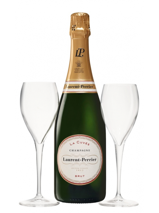 Laurent-Perrier La Cuvée & 2 Glasses, Limited Edition Giftbox - 75 cl Laurent-Perrier La Cuvée & 2 Glasses, Limited Edition Giftbox - 75 cl