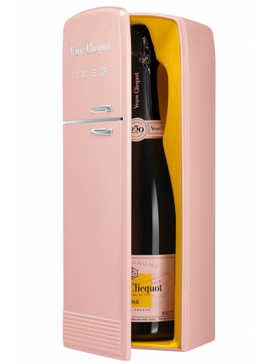 Veuve Clicquot Metal Giftbox SMEG rosé - 75 cl