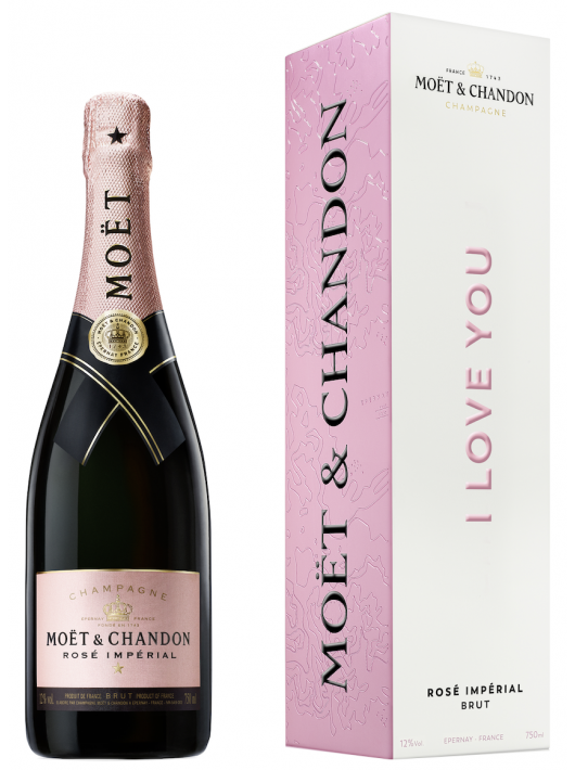 Moët & Chandon Set "I LOVE YOU" Rosé & Brut - 2 x 75 CL Moët & Chandon Set "I LOVE YOU" Rosé & Brut - 2 x 75 CL