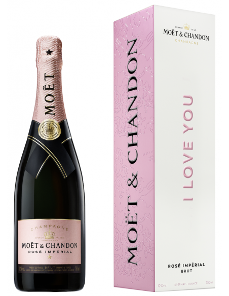 Moët & Chandon Set "I LOVE YOU" Rosé & Brut - 2 x 75 CL Moët & Chandon Set "I LOVE YOU" Rosé & Brut - 2 x 75 CL