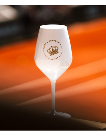 Moët & Chandon 2 Weiße Acrylgläser 2