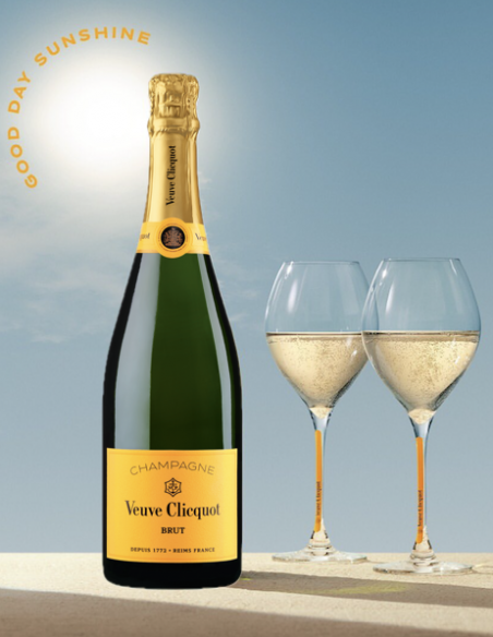 Veuve Clicquot Set 2 glasses & 1 Carte Jaune Brut - 75 cl