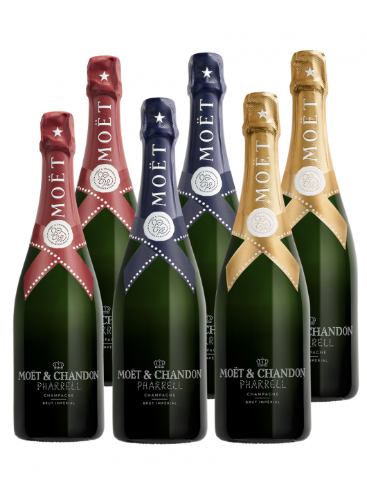 Moët & Chandon X PHARRELL WILLIAMS 6 GIFTBOX - 6 x 75 cl Moët & Chandon X PHARRELL WILLIAMS 6 GIFTBOX - 6 x 75 cl