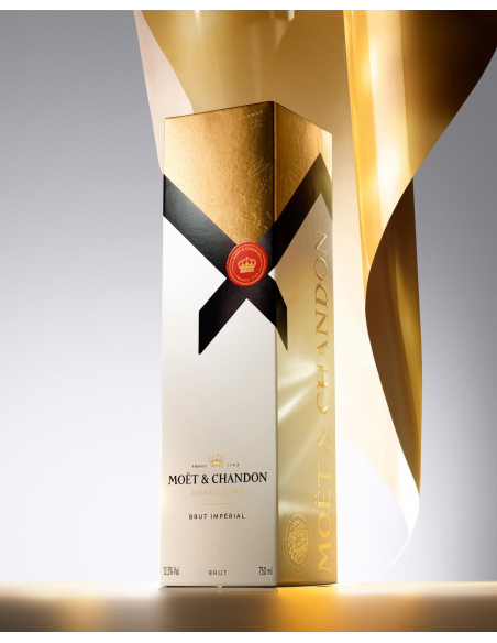 Moët & Chandon Set 2 Verres & 2 Coffrets brut Impérial - 2 x 75 cl