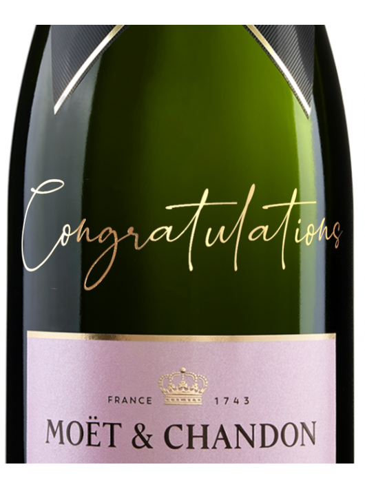 Moët & Chandon "Congratulations" Limited Edition Rosé Impérial - 75 cl Moët & Chandon "Congratulations" Limited Edition Rosé Impérial - 75 cl