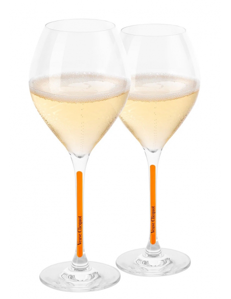 Veuve Clicquot Set of 2 Clicquot glasses + 1 bottle Extra Old 4 - 1 x 75 cl Veuve Clicquot Set of 2 Clicquot glasses + 1 bottle Extra Old 4 - 1 x 75 cl