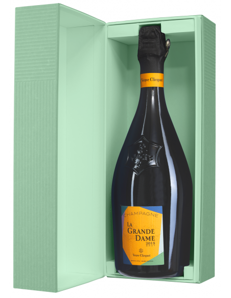 Veuve Clicquot Set 2 Gläser & La Grande Dame Brut BY Paola Paronetto Vintage 2015 - 75 cl