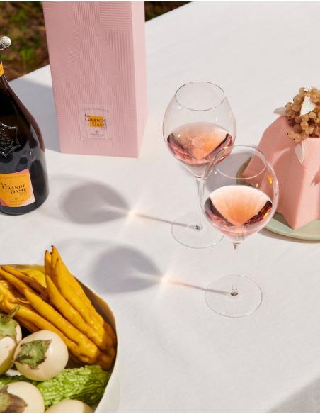 Veuve Clicquot Set 2 Gläser & La Grande Dame Rosé BY Paola Paronetto Vintage 2015 - 75 cl Veuve Clicquot Set 2 Gläser & La Grande Dame Rosé BY Paola Paronetto Vintage 2015 - 75 cl