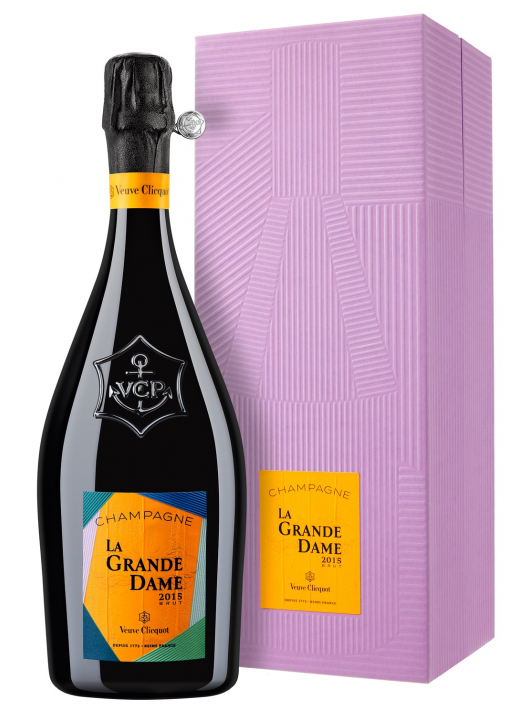 Veuve Clicquot Set 2 Glasses & La Grande Dame Brut BY Paola Paronetto Vintage 2015 - 75 cl Veuve Clicquot Set 2 Glasses & La Grande Dame Brut BY Paola Paronetto Vintage 2015 - 75 cl