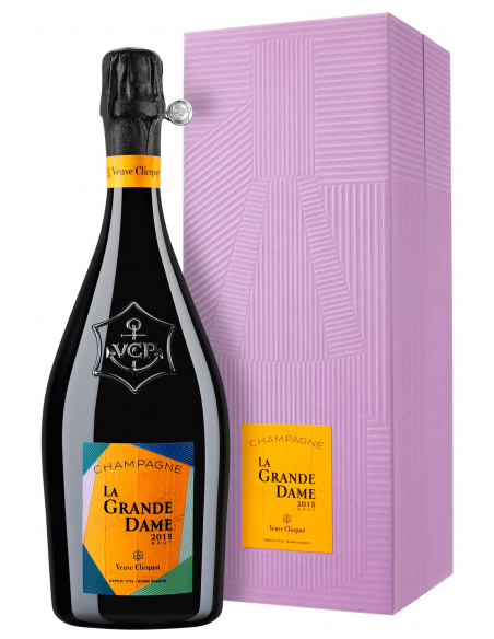 Veuve Clicquot Set 2 Gläser & La Grande Dame Brut BY Paola Paronetto Vintage 2015 - 75 cl