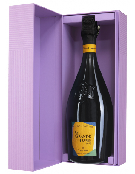 Veuve Clicquot Set 2 Gläser & La Grande Dame Brut BY Paola Paronetto Vintage 2015 - 75 cl