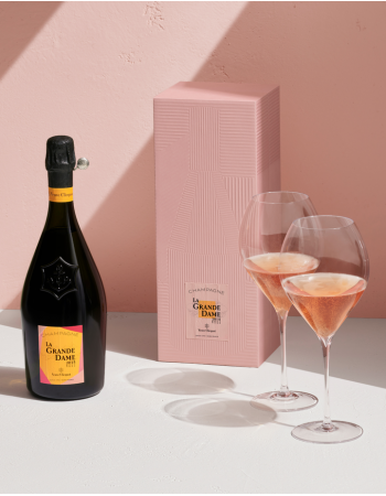 Veuve Clicquot Set 2 verres & La Grande Dame Rosé BY Paola Paronetto Vintage 2015 - 75 cl